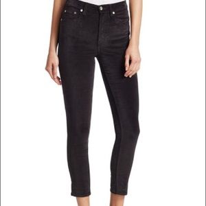 Black Velvet High Rise Rag + Bone Jean Size 25